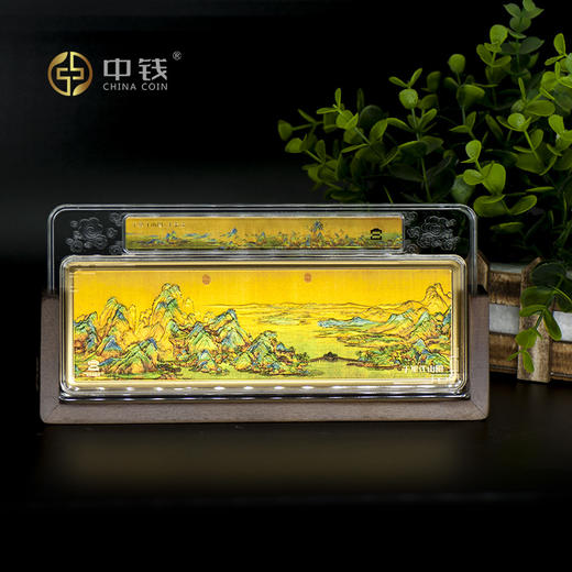名画双珍 故宫双绝 千里江山图 清明上河图 名画高浮雕3D立体金砖 商品图5