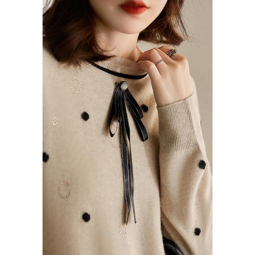 毛衣女套头秋季新款洋气打底衫长袖针织衫韩版百搭宽松上衣 商品图2