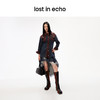 [断码]lost in echo设计师品牌小众增高复古显瘦拼接翘方头直筒粗跟长靴 商品缩略图1