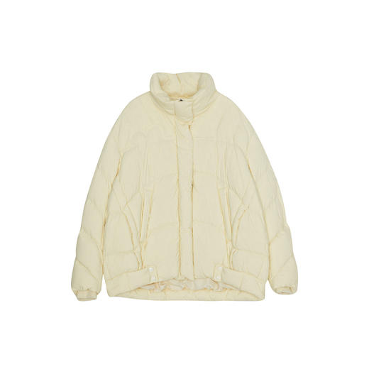 谜底立领宽松短款羽绒服女2023冬季新款时尚鸭绒面包服234MY1558 商品图4