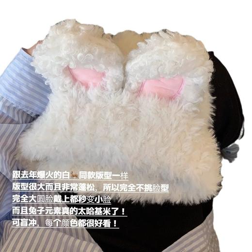 【ins网红针织百搭！可爱兔子毛线帽】御寒保暖不留痕。手工针织，层层加厚，甜美可爱兔子秋冬季加厚保暖毛线帽子潮包头 商品图4