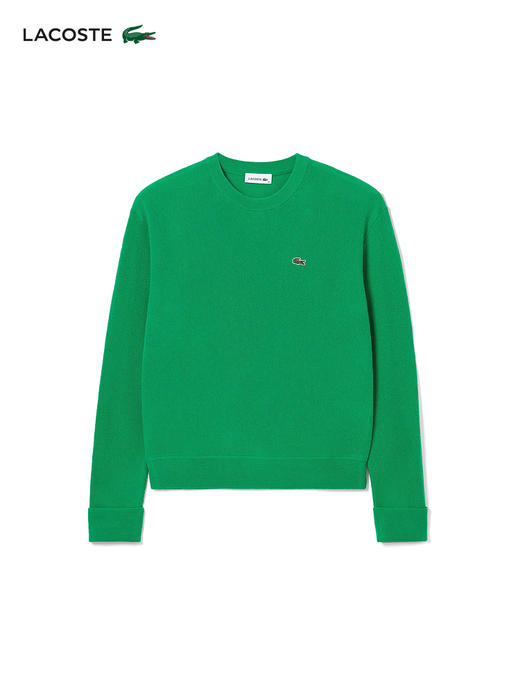 【海南专供价】LACOSTE法国鳄鱼女装新款简约圆领套头毛衣羊毛衫AF9551-98 商品图2