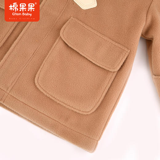 棉果果春季新品男童毛呢夹棉大衣M502130823634 商品图5
