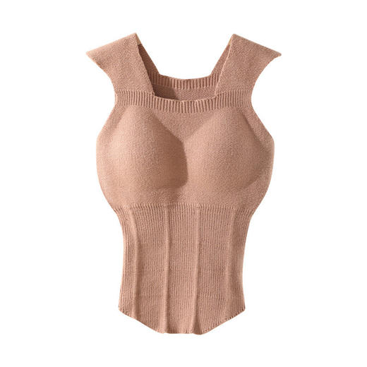 【秋冬款羊毛衫，一体式自带胸垫】温柔如诗，胸垫延展完美曲线，修身自如，添色女性魅力。保暖加厚内衣，为你的细腻肌肤注入温暖爱意。成为最亮眼的时尚焦点，让你美丽芬芳红遍整个秋冬！ 商品图4