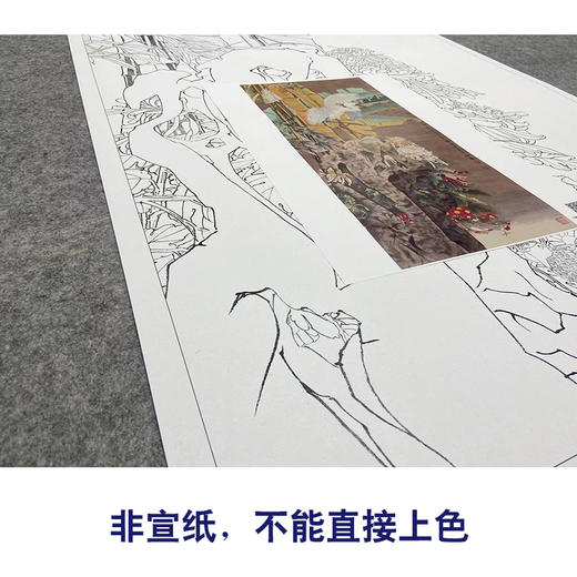 【大彩图】窦绅卿工笔画白描底稿《华堂益多图》芭蕉白鹭临摹勾线花鸟线稿HN09 商品图2