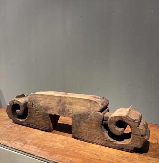 老榆木镂雕卷云纹器物台座，顺丰包邮 商品图5