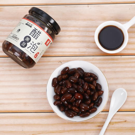 【入口软糯】悠乐哈 醋泡黑豆 230g/瓶 入口软糯酸甜适中 商品图1