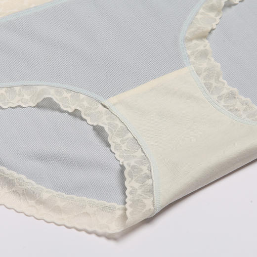 都市丽人基础系列人棉提花木代尔系列高腰平角女士内裤新年本命年红品LK35K8 商品图6