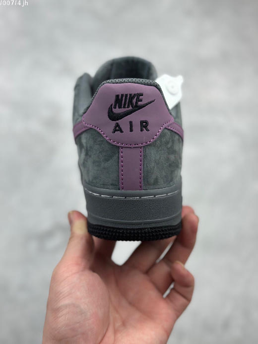 秋冬特惠💰430 公司级 Nike Air Force 1 Low ’07 “Grey purple ”“灰紫雾”空军一号低帮休闲板鞋 商品图7