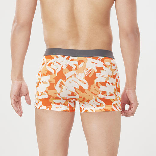 都市丽人都市锋尚潮流时尚40S人棉舒适人棉平角男士内裤新年本命年红品FK3CF2 商品图3