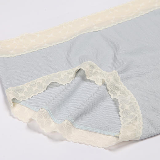 都市丽人基础系列人棉提花木代尔系列高腰平角女士内裤新年本命年红品LK35K8 商品图5