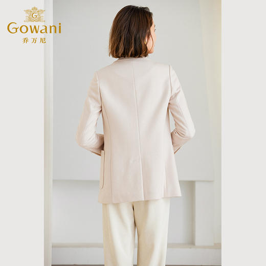 乔万尼冬季新品大衣女高级感西装绵羊毛呢子大衣ET4B911 商品图4