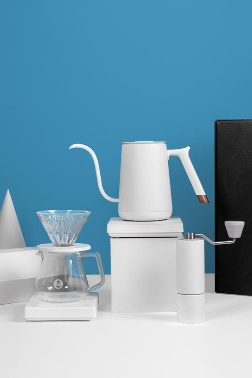 泰摩 进阶型家用手冲咖啡壶套装礼盒 温控手冲煮磨豆机电子秤滤杯 商品图2