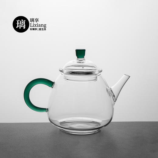 璃享福气壶（梦露）高硼硅玻璃茶壶 迷你泡茶壶功夫茶具小壶花茶壶透明带过滤小号 商品图1