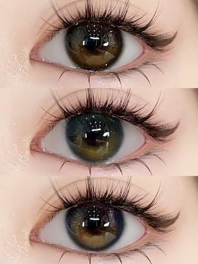 leenscolor 碎钻蓝紫/碎钻黑金 14.5mm 年抛 含硅水凝胶