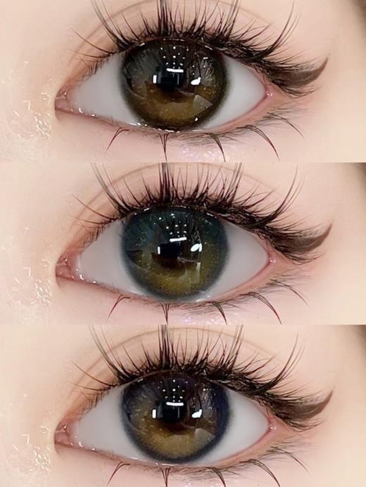 leenscolor 碎钻蓝紫/碎钻黑金 14.5mm 年抛 含硅水凝胶 商品图0