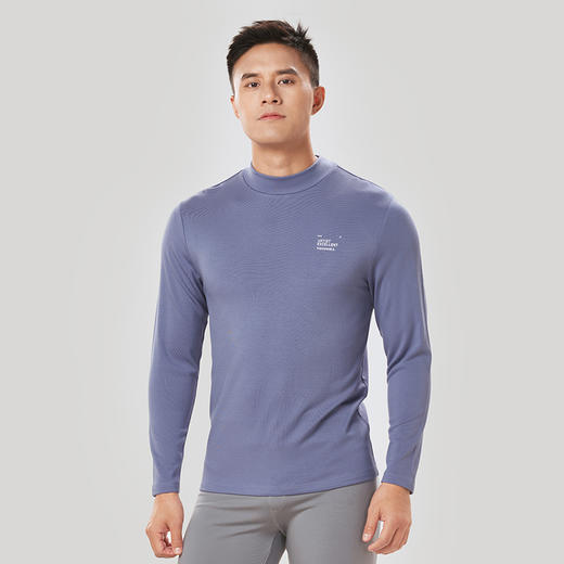 都市丽人都市锋尚舒暖保暖内衣男负5至5度适穿热卡丝单面磨毛中厚款单件保暖衣上衣秋衣FW35D4 商品图1