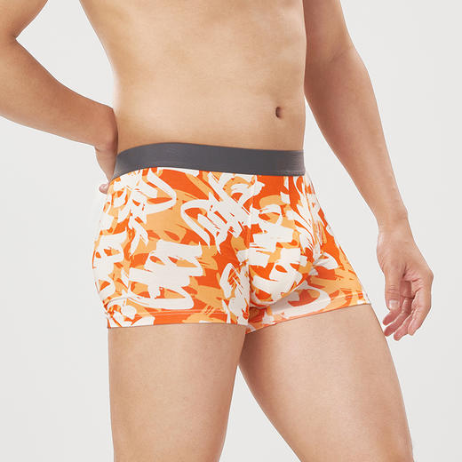 都市丽人都市锋尚潮流时尚40S人棉舒适人棉平角男士内裤新年本命年红品FK3CF2 商品图2