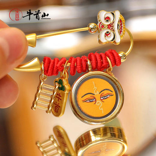 牛首山文创慧极文殊唐卡胸针女士高档胸针毛衣别针南京纪念品礼物 商品图4