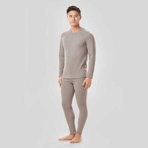 都市丽人都市锋尚强暖保暖衣负15至负5度适穿雪花一体绒男士保暖衣加厚款套装新年本命年红品FW39A4 商品图1