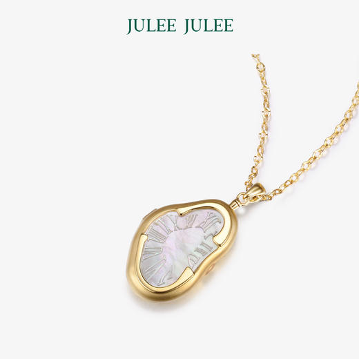 【达利】相片盒 JULEE JULEE茱俪珠宝 18K黄金母贝相片盒吊坠 商品图7