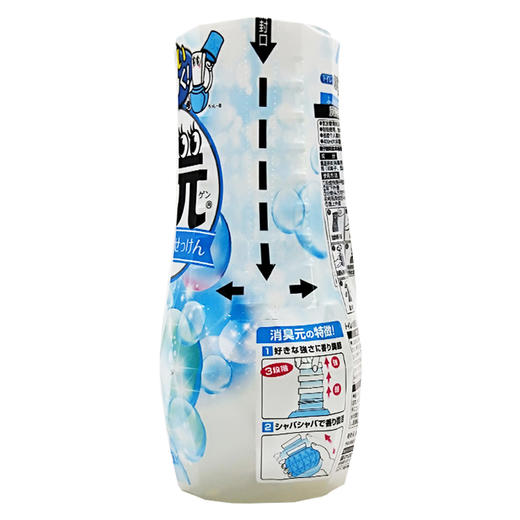 小林制药日本进口除臭剂空气清新剂芳香剂厕所用消臭元（洁净皂香）400ml 商品图3