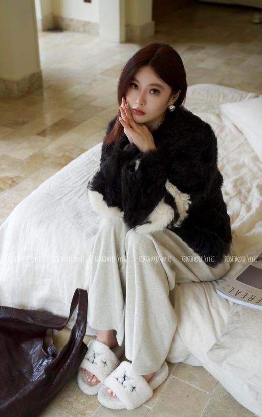 冬季林间麋鹿拼接皮草 154876582 商品图2