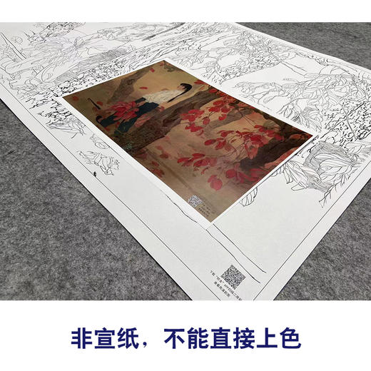 【大彩图】何家英工笔画白描底稿《十九秋》临摹勾线人物线稿ZV17 商品图2