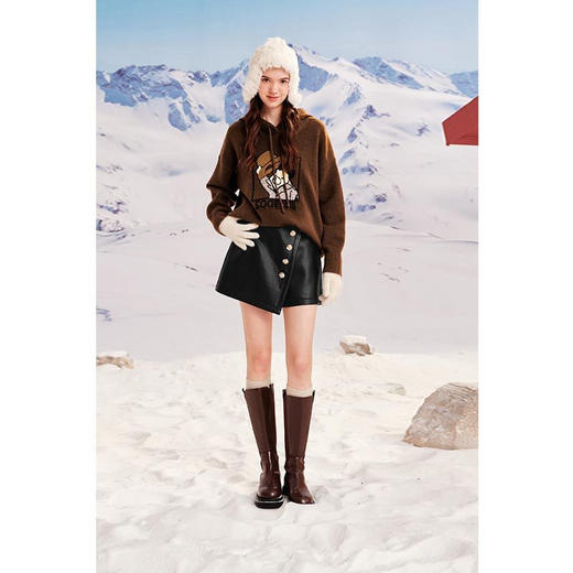 【严选】诗凡黎冬精致扣子装饰短裤SEA450531 商品图1