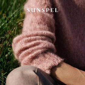 SUNSPEL女士秋冬马海毛桑蚕丝混纺圆领针织毛衣套头衫