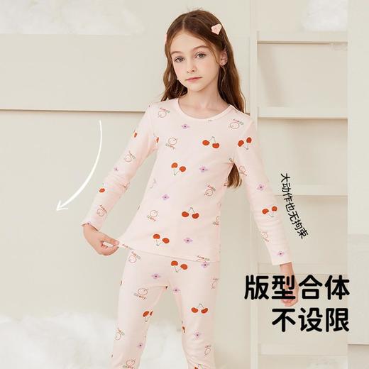 3部顶瓜瓜甜蜜樱桃 圆领儿童棉毛衫内衣套装DTZNY-AP6109 商品图2