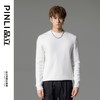 PINLI品立秋冬新品男士修身纯色针织衫加绒加厚长袖打底毛衣GD233210159 商品缩略图5