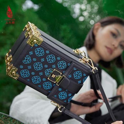 SAINTJOY/上久楷 宋锦斜背包 上久福钱 BWS23B0701 商品图8