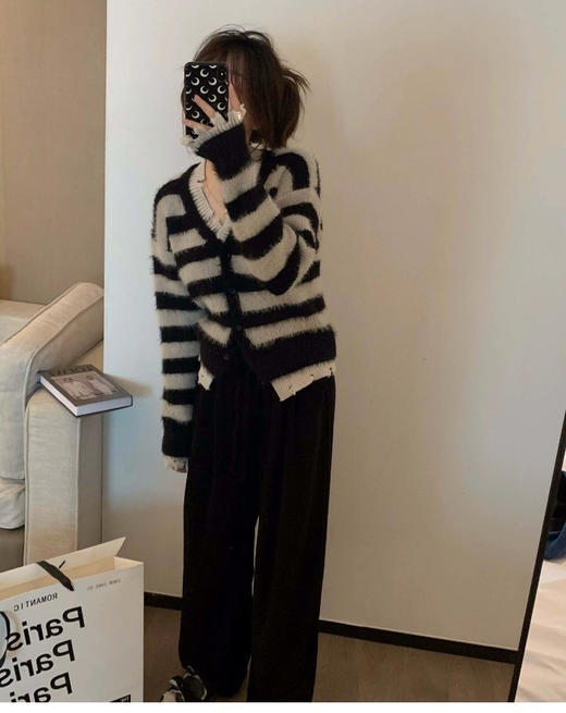 长毛水貂开衫 商品图3