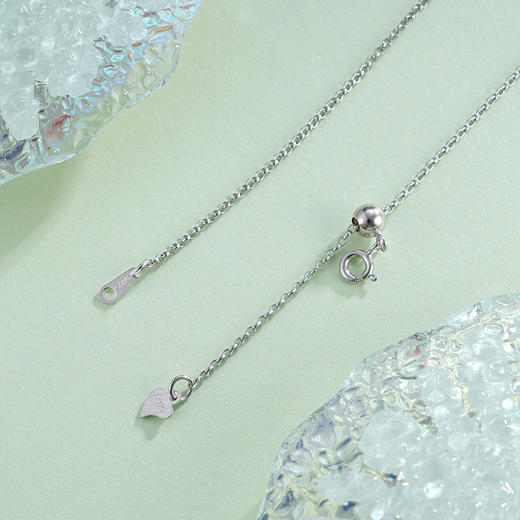 子佩集S925银【仙鹿如意】套链项链【DZ05356】珐琅彩和田玉国潮锁2310 商品图5