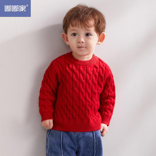 【儿童毛衣！舒适保暖】婴儿冬季宝宝打底衫，冬装男童线衣女童上衣潮，温暖又时尚 柔软舒适 御寒保暖  细腻针织 柔软厚实 颜值与舒适并存 商品图2