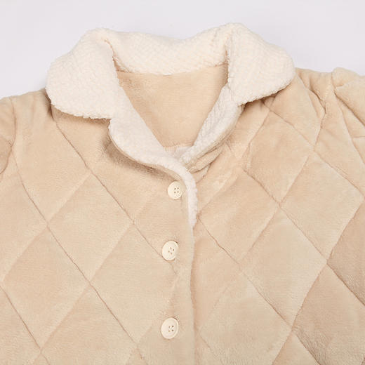 都市丽人生活家居女士睡衣法兰绒夹棉加厚款长袖长裤类家居服套装LH31P9 商品图4