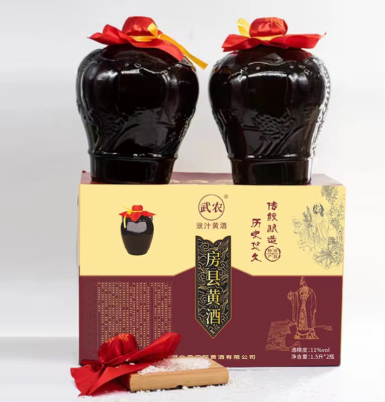 房县武农洑汁一级坛装黄酒1500ml*2