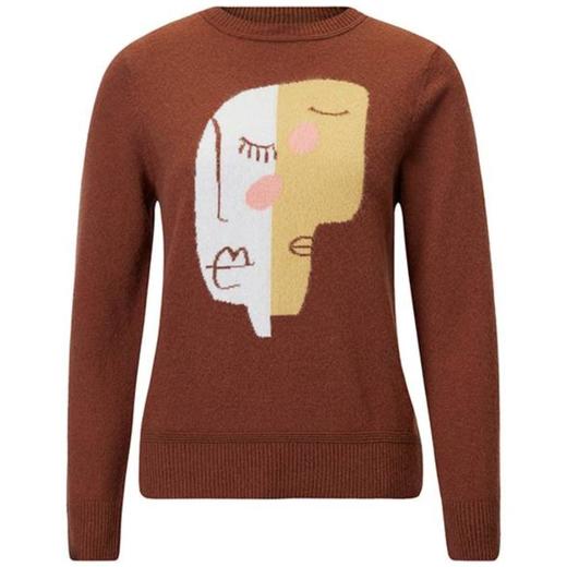 3楼 皮皮狗女式提花圆领套衫 商品图2