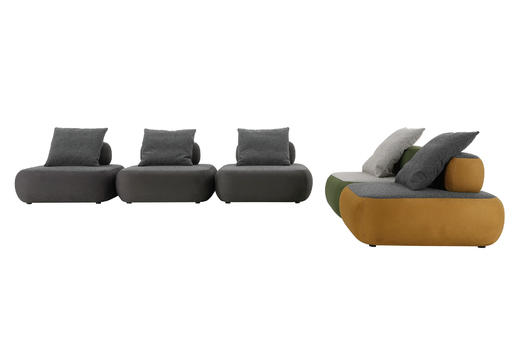 云端 组合沙发 | 更多座位组合，皮布面料可选，详询客服 商品图2