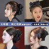 【明星网红同款发卡！时尚气息满满】黑色大蝴蝶结抓夹头饰在逃公主，发夹女后脑勺盘发夹子头饰，唯美设计，点缀你的盘发造型 hh 商品缩略图1