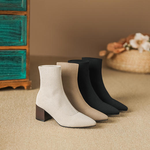 【REREJOY】秋冬飞织短靴QC6401加绒+QC6403加绒+9001 商品图0