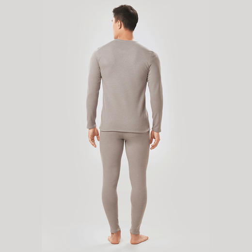 都市丽人都市锋尚强暖保暖衣负15至负5度适穿雪花一体绒男士保暖衣加厚款套装新年本命年红品FW39A4 商品图2