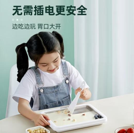 柏翠（petrus） 炒酸奶机炒冰盘家用小型DIY迷你儿童冰淇淋速冻免插电 PET035  淘气 商品图3