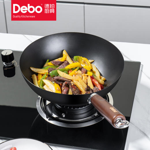 Debo德铂希拉克精铁炒锅电磁炉燃气灶通用 商品图4