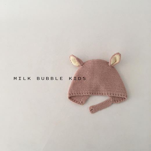 【纯色耳朵针织帽！时尚可爱】ins韩版婴儿帽子秋冬季，一岁女宝男宝秋天出游保暖宝宝毛线帽，暖意立刻加倍！柔软的针织材质，舒适保暖；精致的毛线工艺lm 商品图5