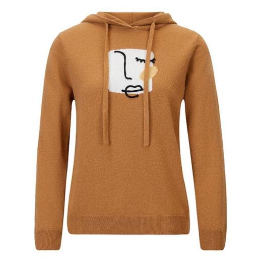 3楼 皮皮狗女式羊绒提花帽子套衫 商品图2