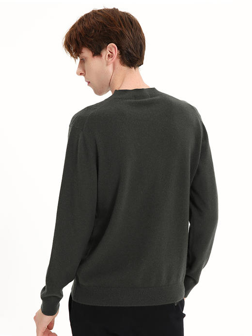 callisto绿色山羊绒基础款针织毛衣 FSKNW002T 商品图2