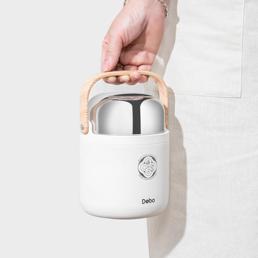 德铂316不锈钢家用保温饭盒焖烧壶带汤碗汤勺艾丽莎 商品图5