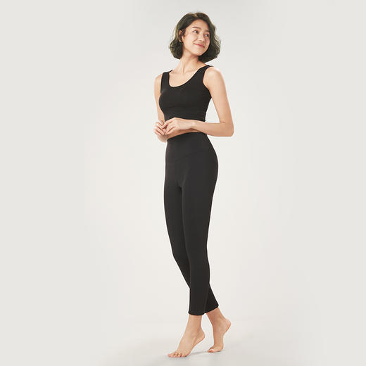 都市丽人强暖瑜伽运动裤秋裤负15至负5度适穿锦纶九分裤加厚款百搭裤打底裤保暖裤LL34B3 商品图3